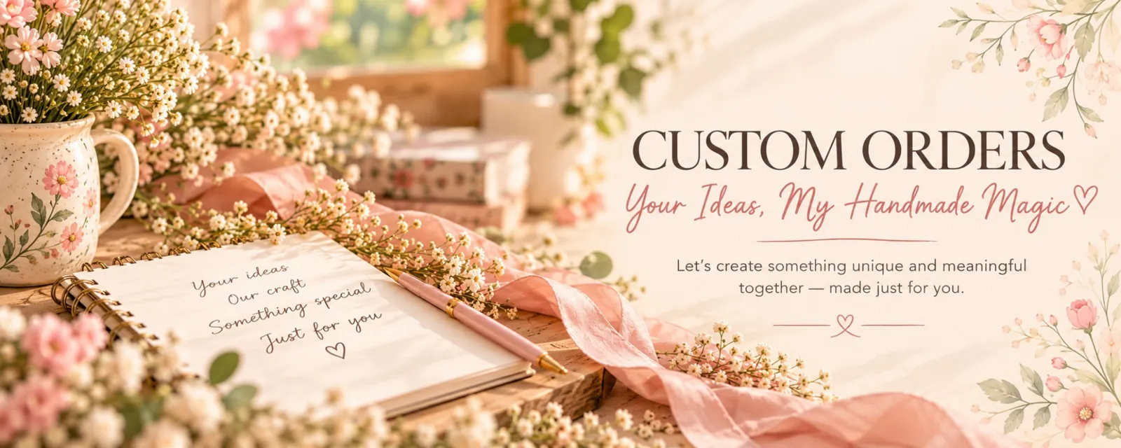 Custom orders: Your ideas, my handmade magic