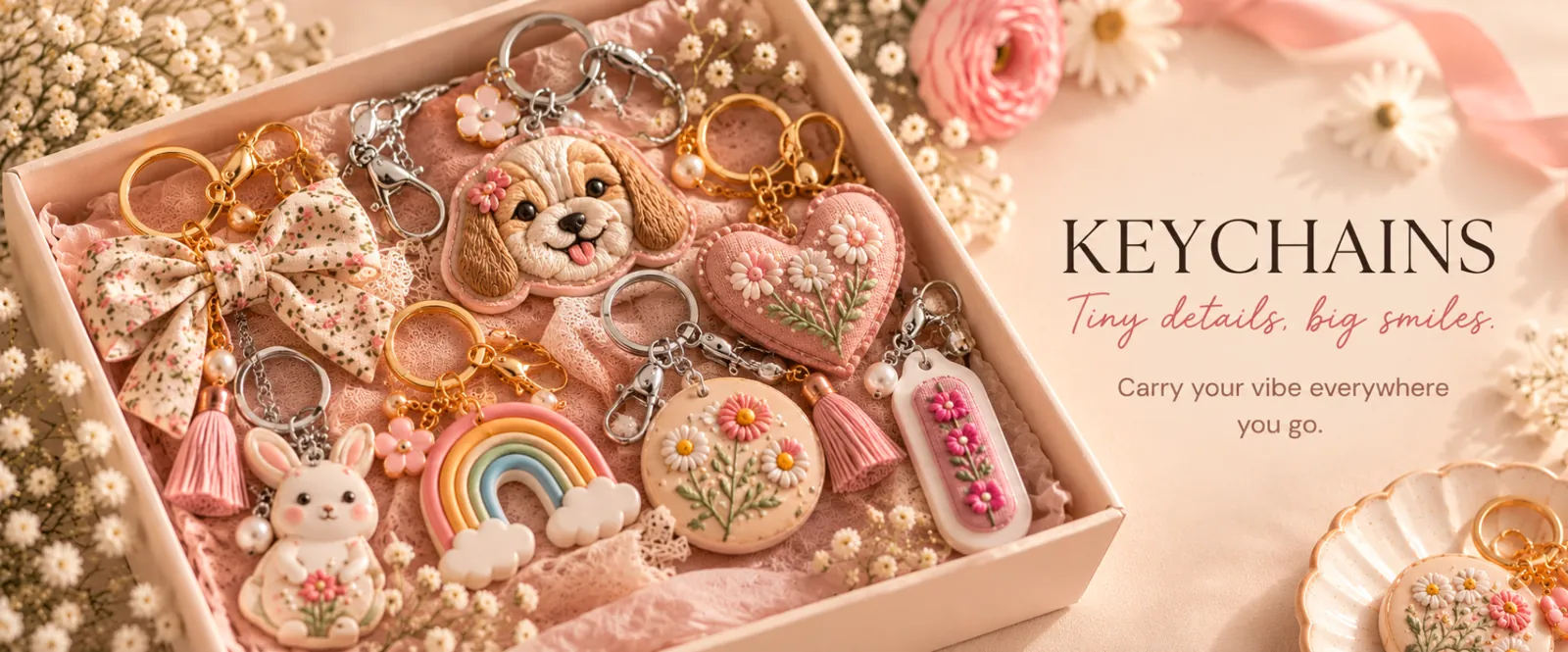 Keychains: Tiny details, big smiles.